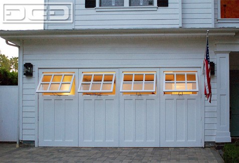 Custom Made Out Swing Carriage Garage Doors With Functional