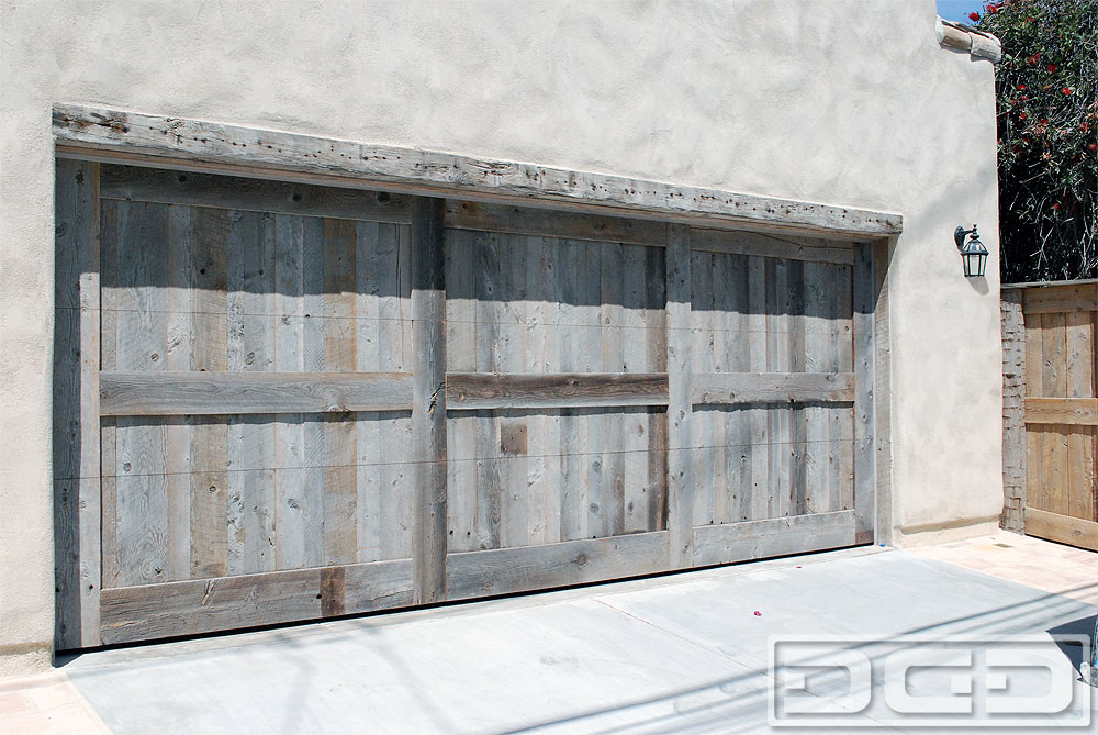 Handmade Reclaimed Wood Garage Door