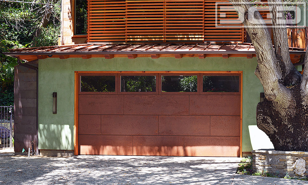 Cor-ten Steel Architectural Garage Doors